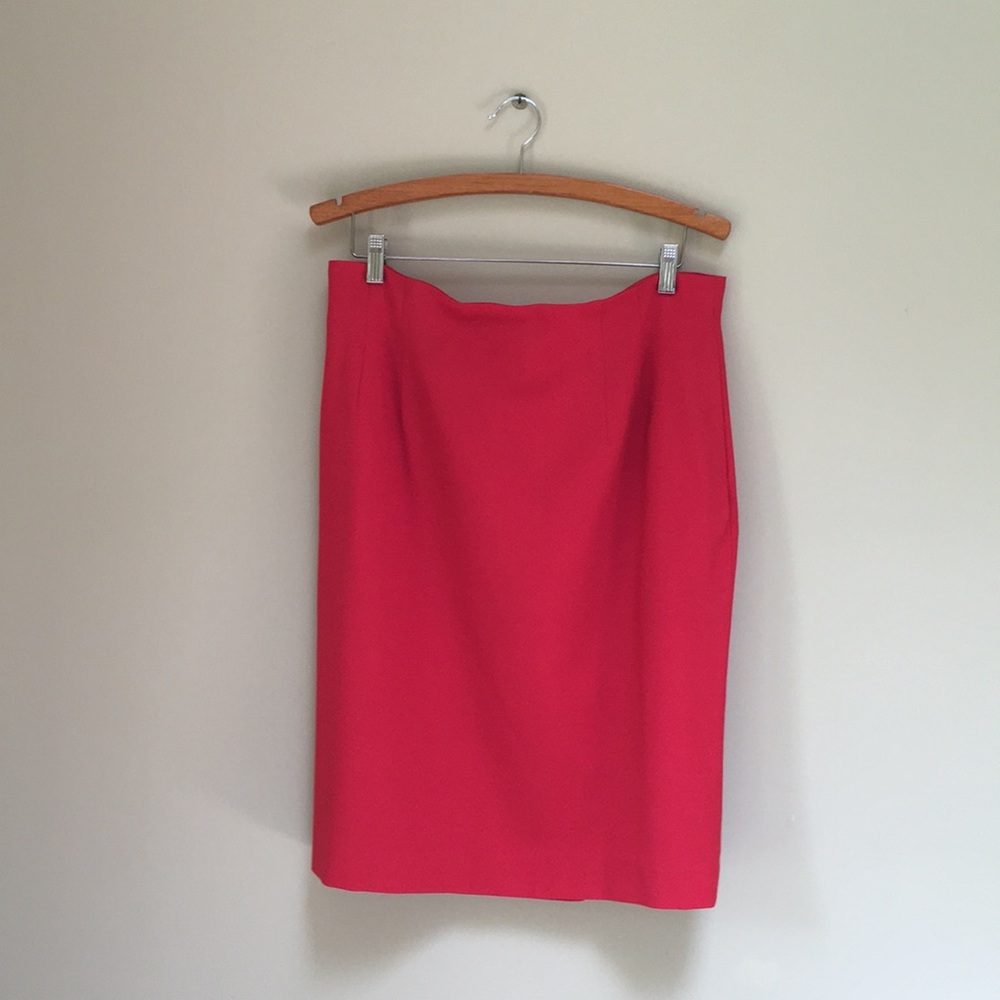 Saville Vintage Red Suit Blazer/Skirt Sz 16 - Picture 4 of 11